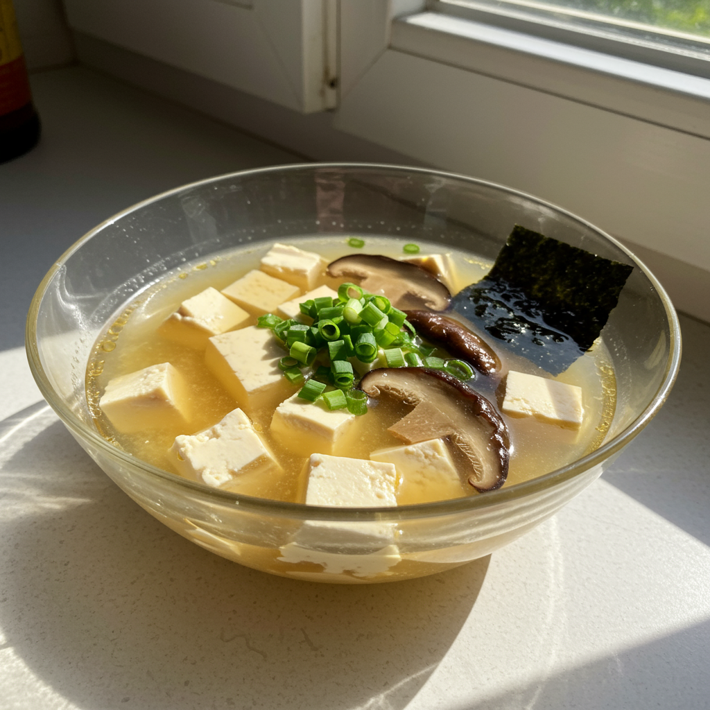 2. Sopa de miso y tofu