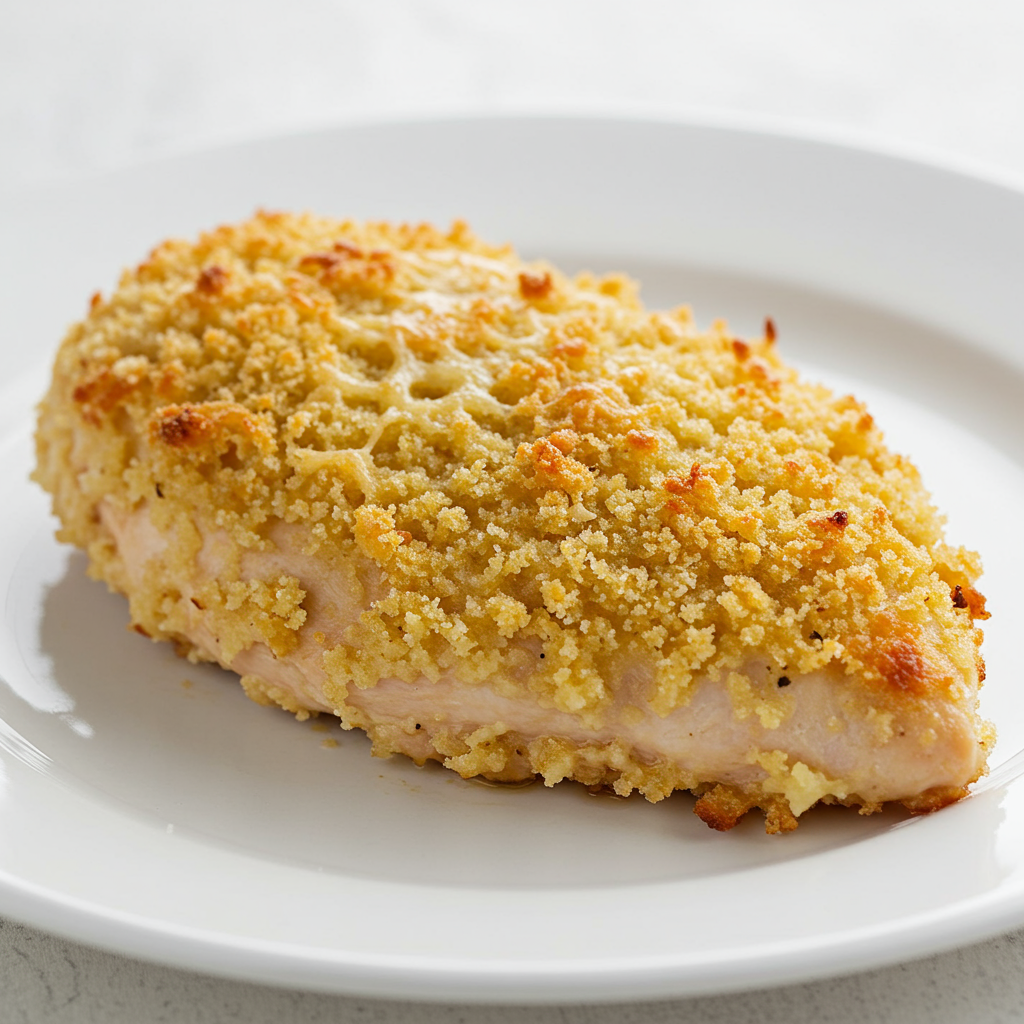 2. Pechuga de pollo al horno con costra de parmesano
