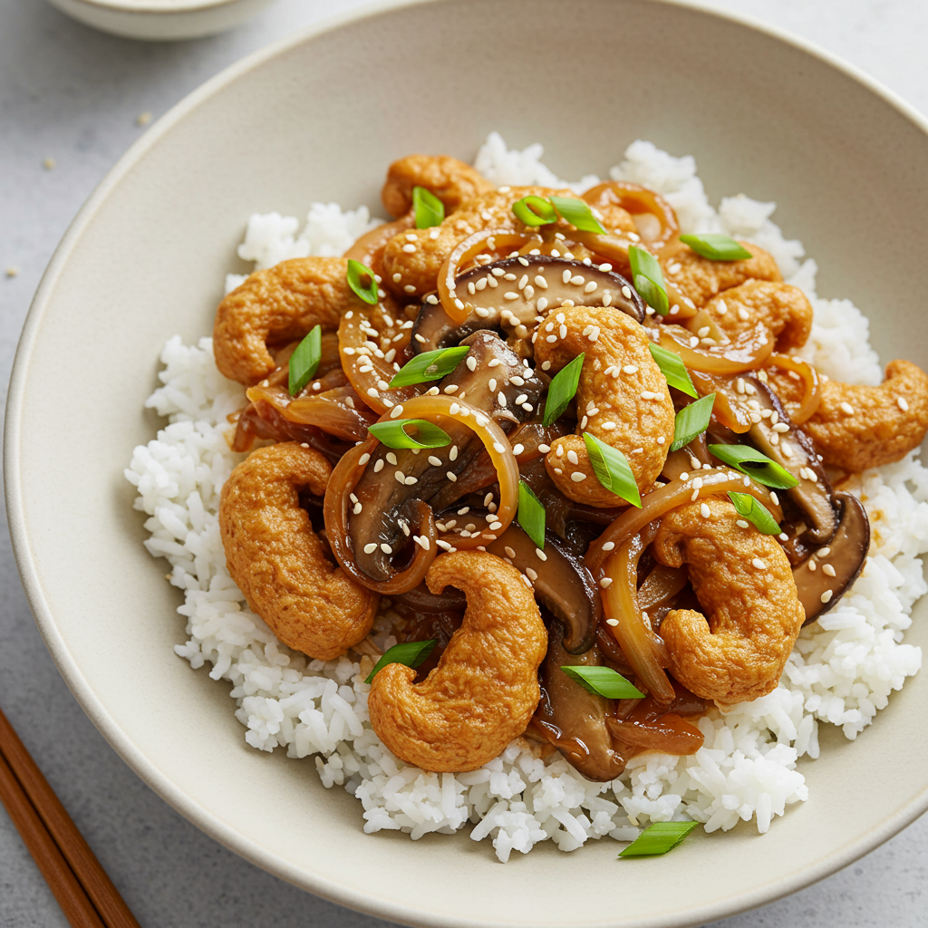 4. Bulgogi vegano con rizos de soja