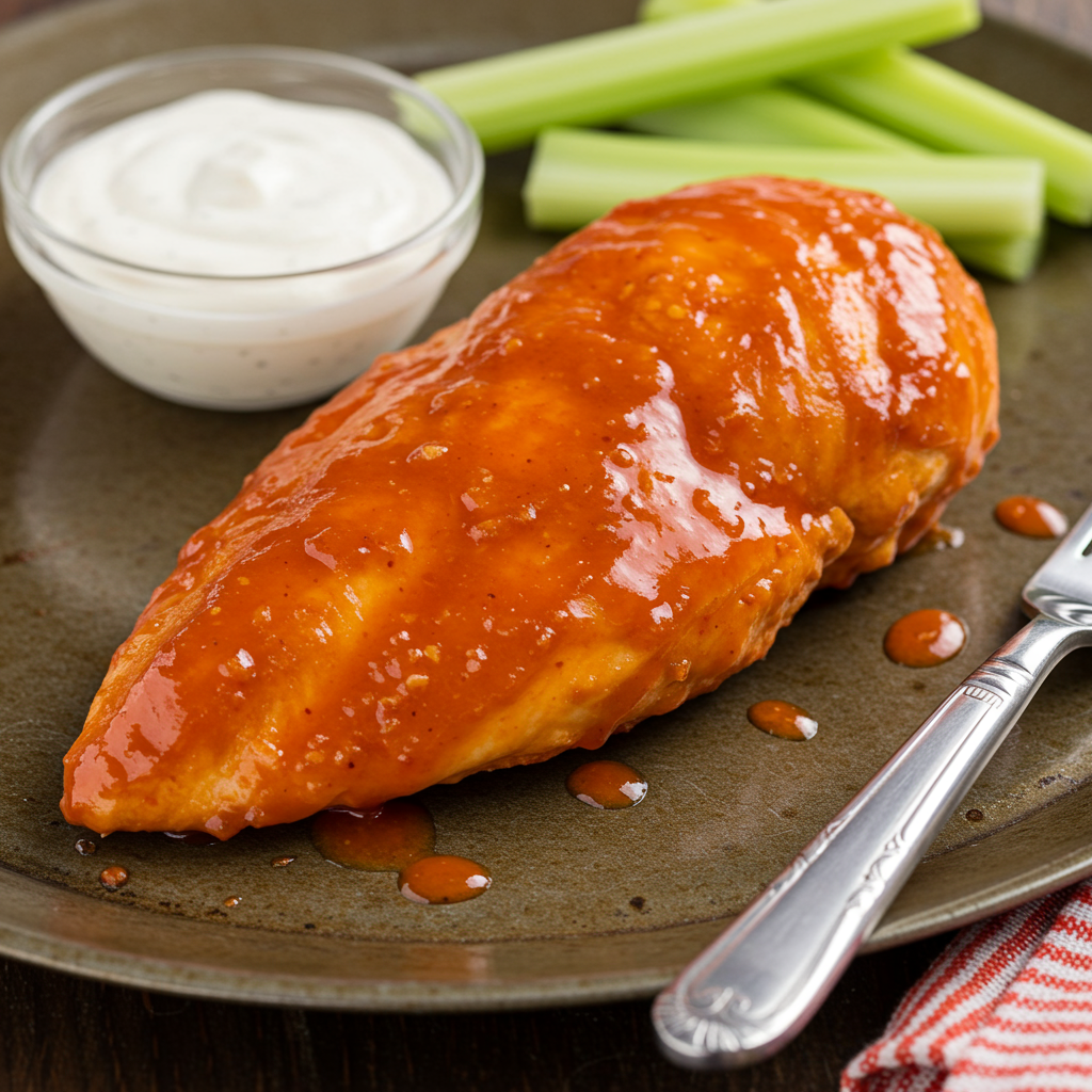 5. Pechuga de pollo al horno picante estilo búfalo