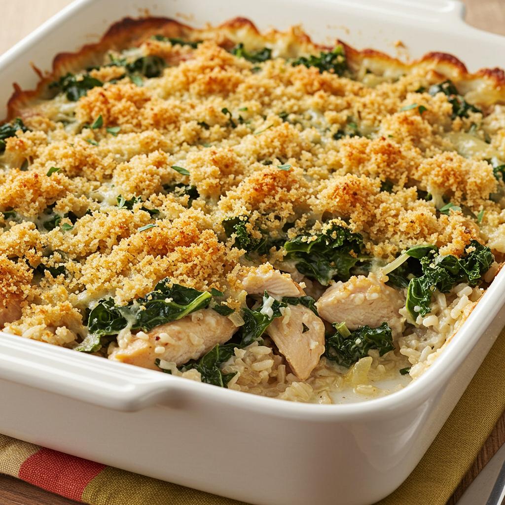 7. Cazuela de pollo y col rizada (Especial de cuarentena)