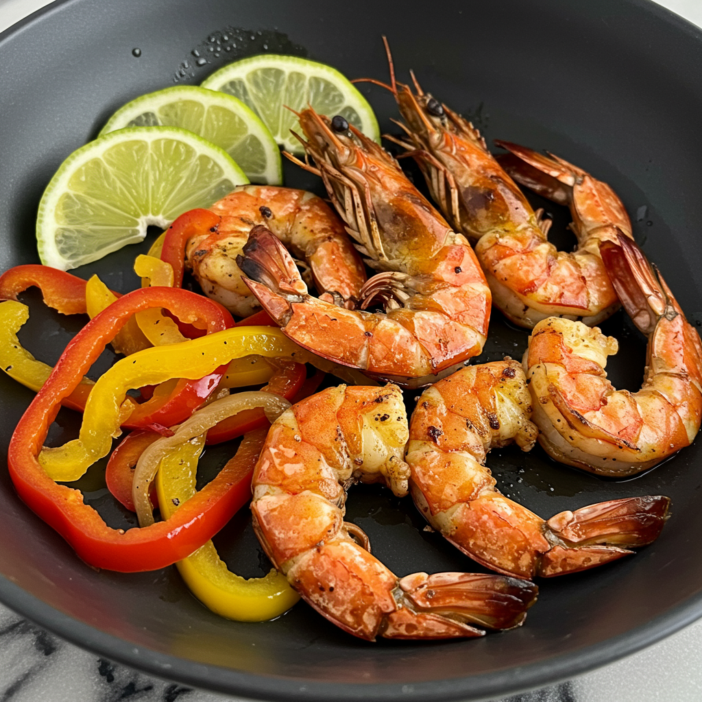 7. Camarones Jerk a la Parrilla Estilo Competición