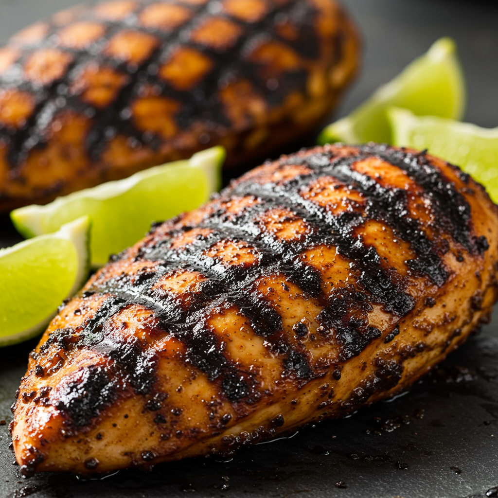 9. Pechuga de pollo picante jerk