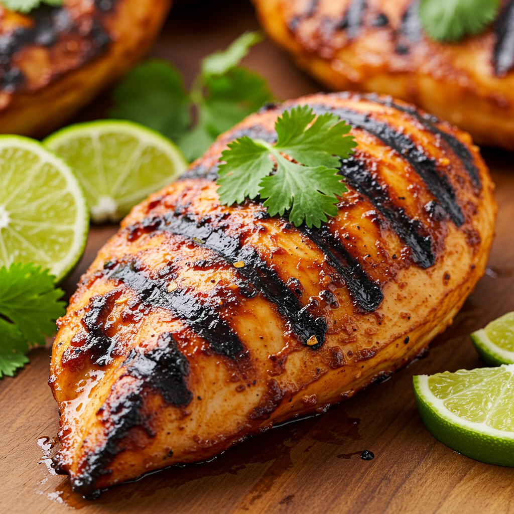 10. Pollo picante con chipotle y lima