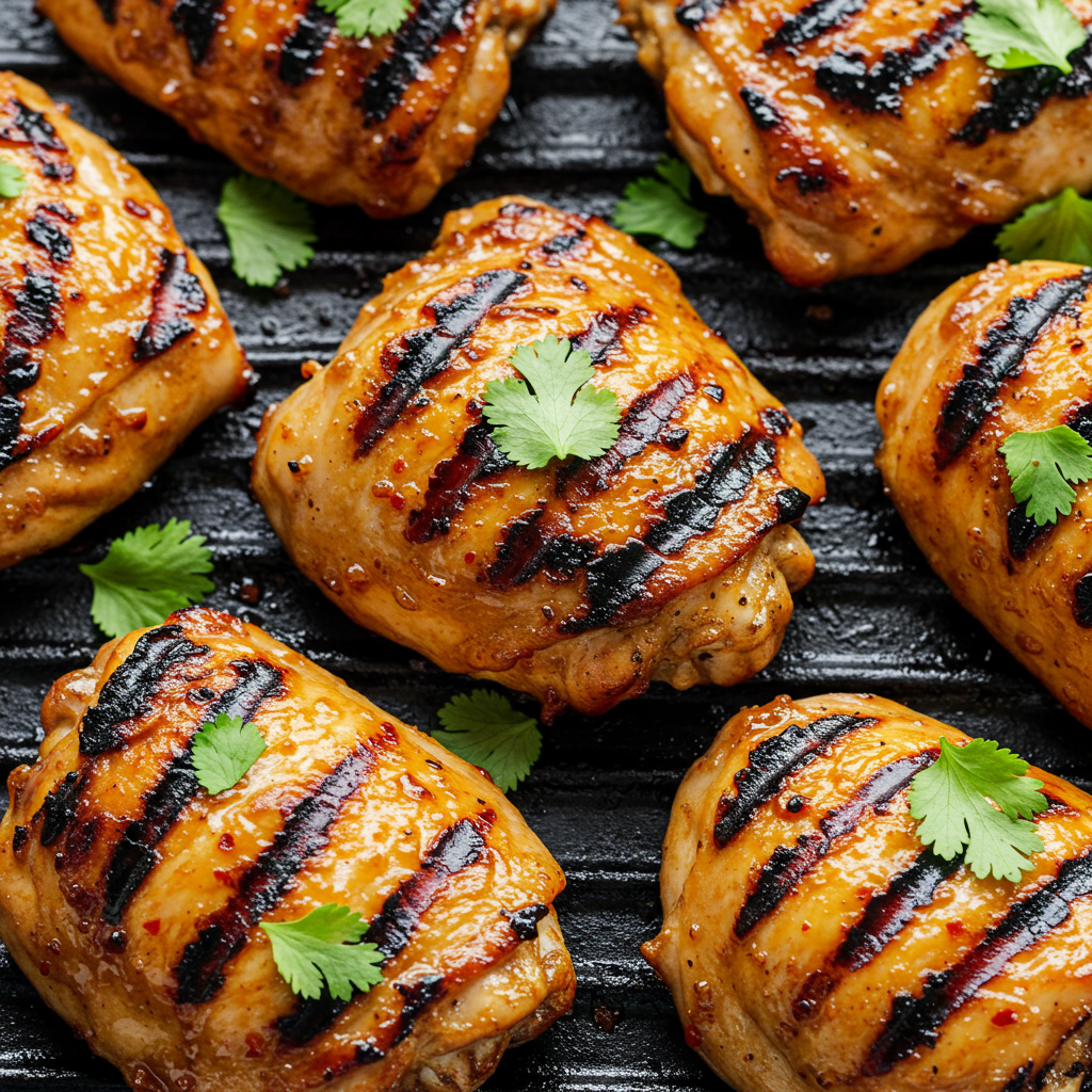 10. Pollo a la parrilla con miel y lima picante