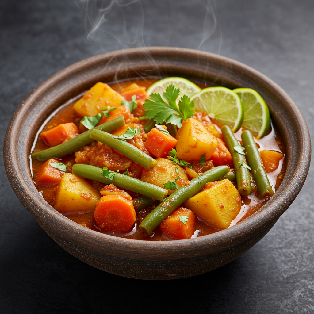 13. Guiso de verduras etíope: picante y satisfactorio