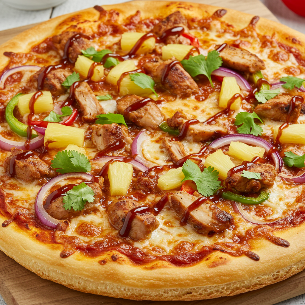 16. Pizza de pollo jerk