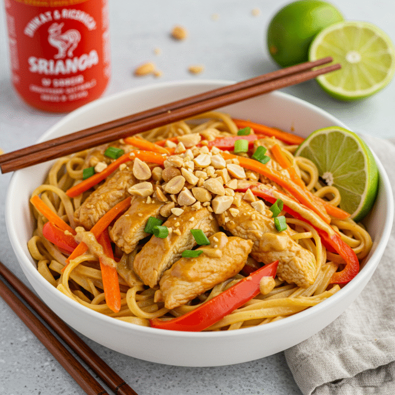 10 irresistibles recetas de fideos salteados con pollo para las noches más ocupadas de la semana