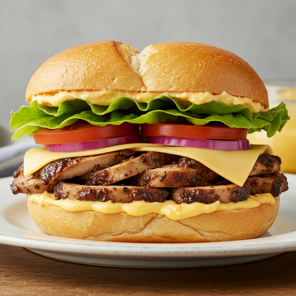 24. Sándwich de pollo jerk