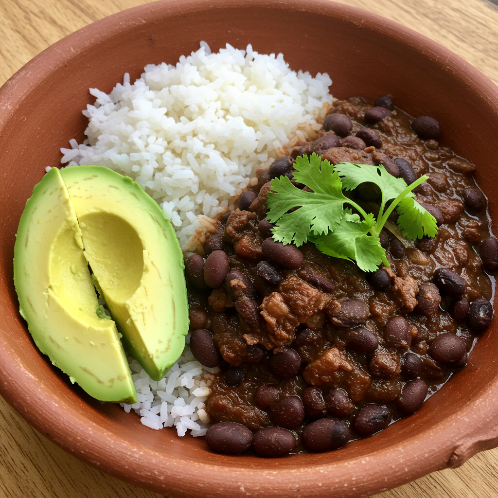 3. Guiso colombiano de frijoles negros