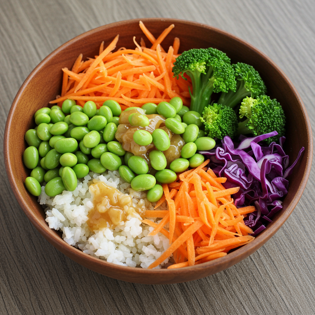 3. Ensalada de edamame rica en proteínas