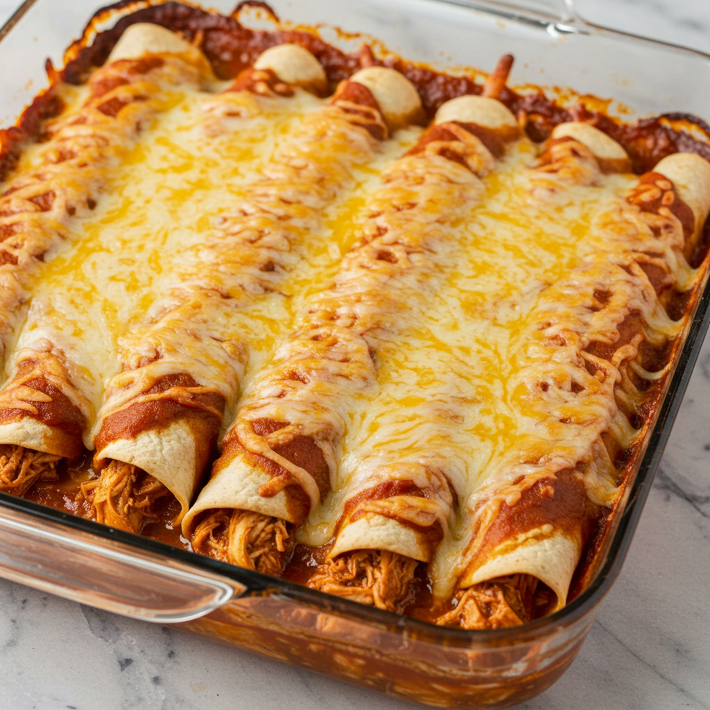 3. Enchiladas de pollo rápidas de 30 minutos