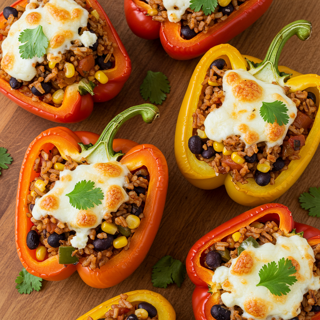 3. Pimientos rellenos mediterráneos: coloridos y nutritivos