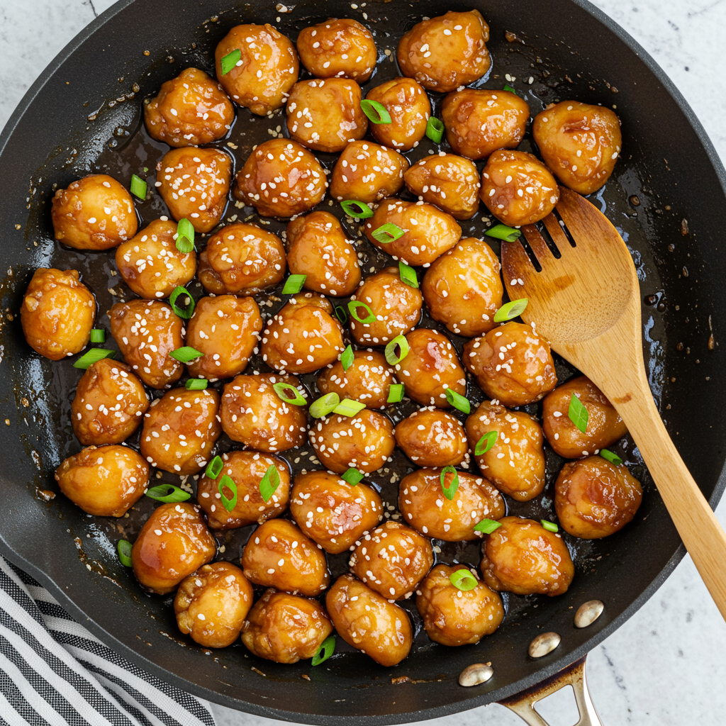 1. Pollo salteado con miel y ajo