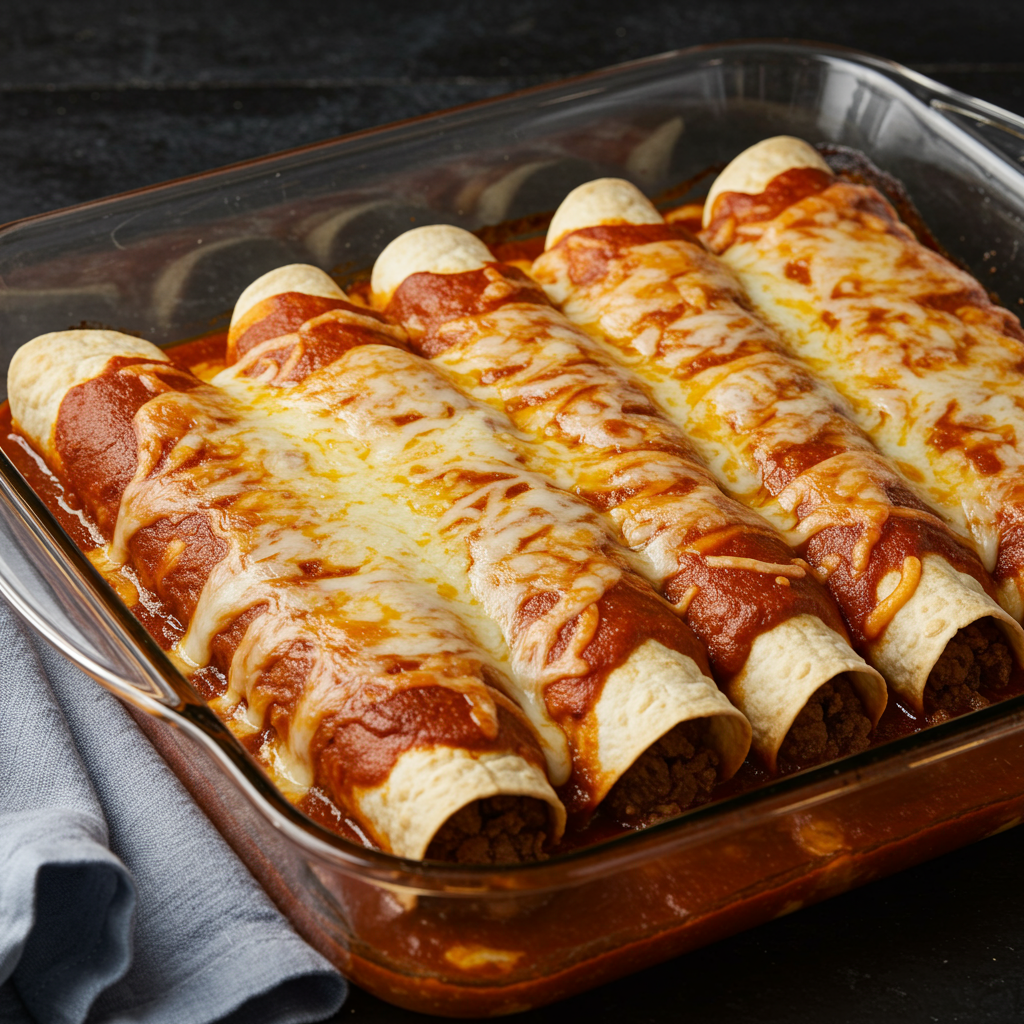 4. Enchiladas de carne fáciles para entre semana