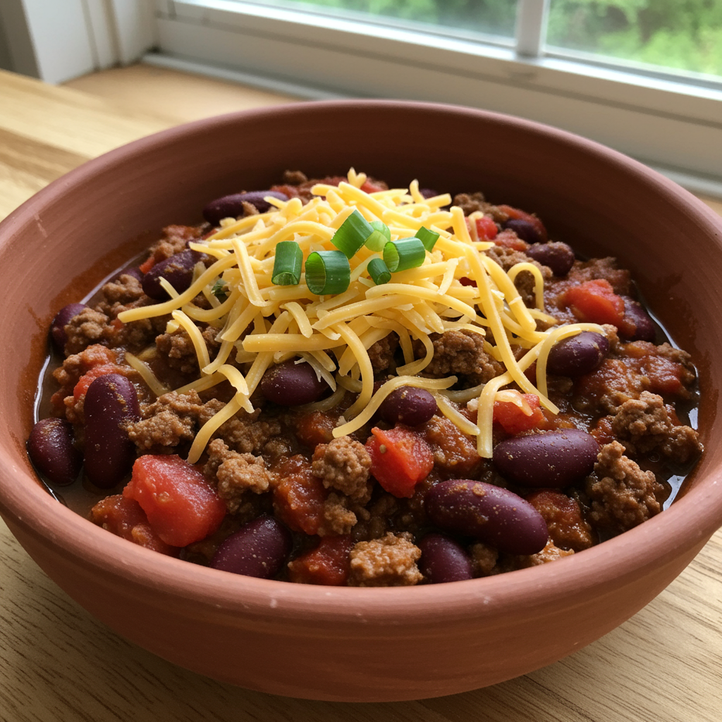 7. El mejor chili de res casero
