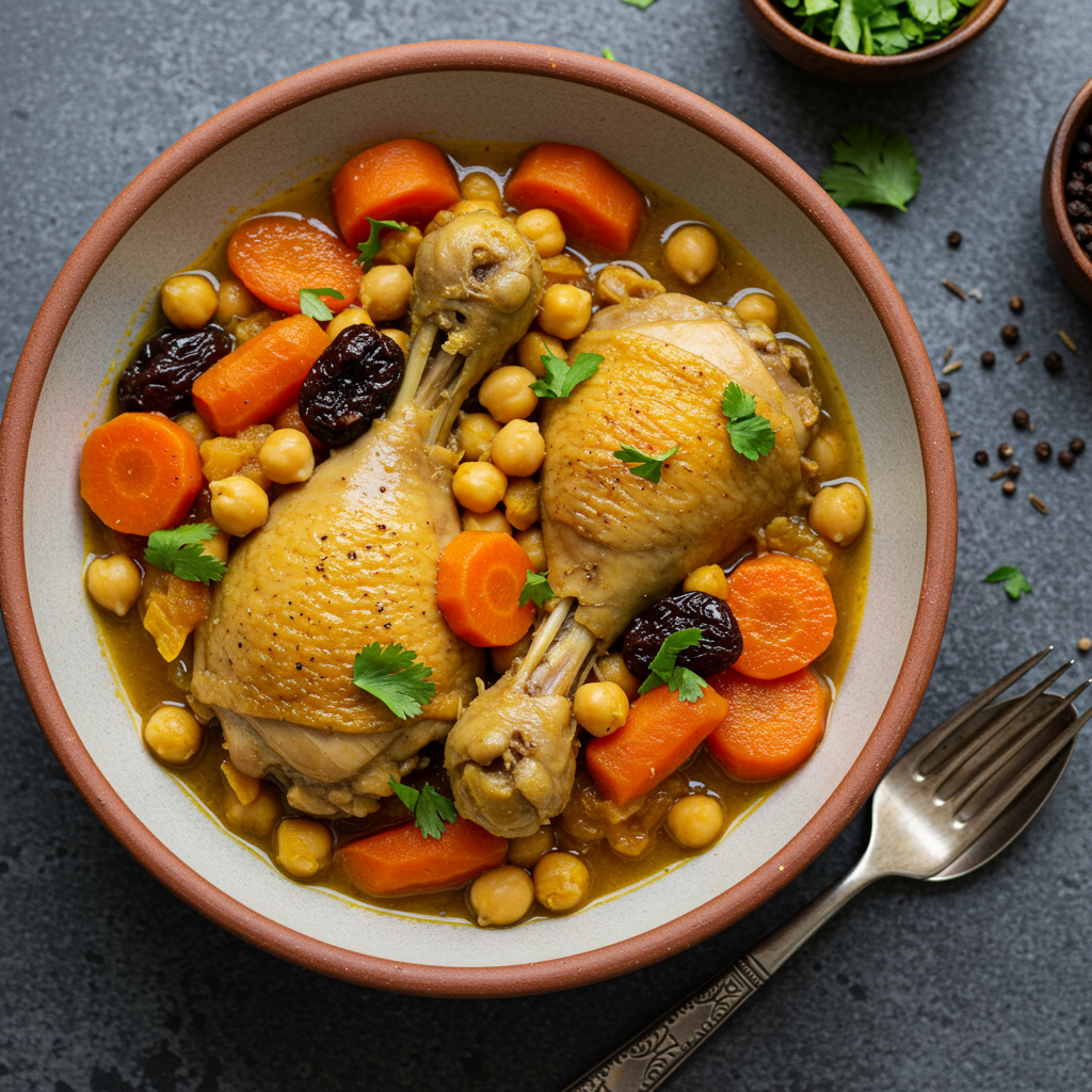 8. Estofado de pollo marroquí