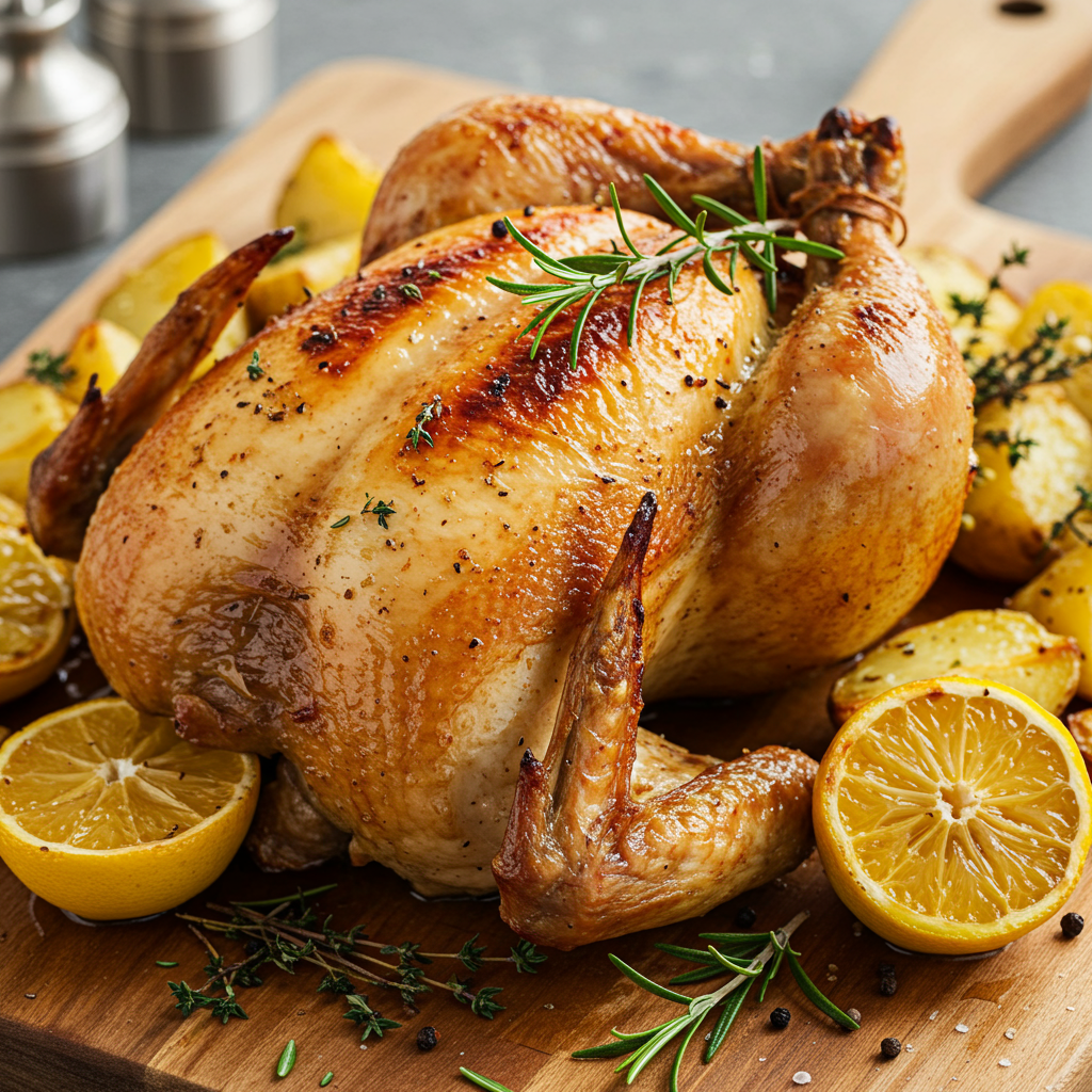1. El Clásico Infalible: Pollo al Horno con Limón y Hierbas