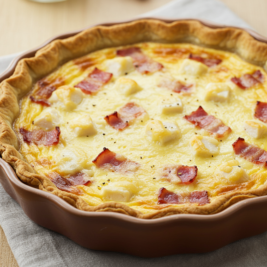 1. Quiche Lorraine (¡Versión sin Cerdo!)