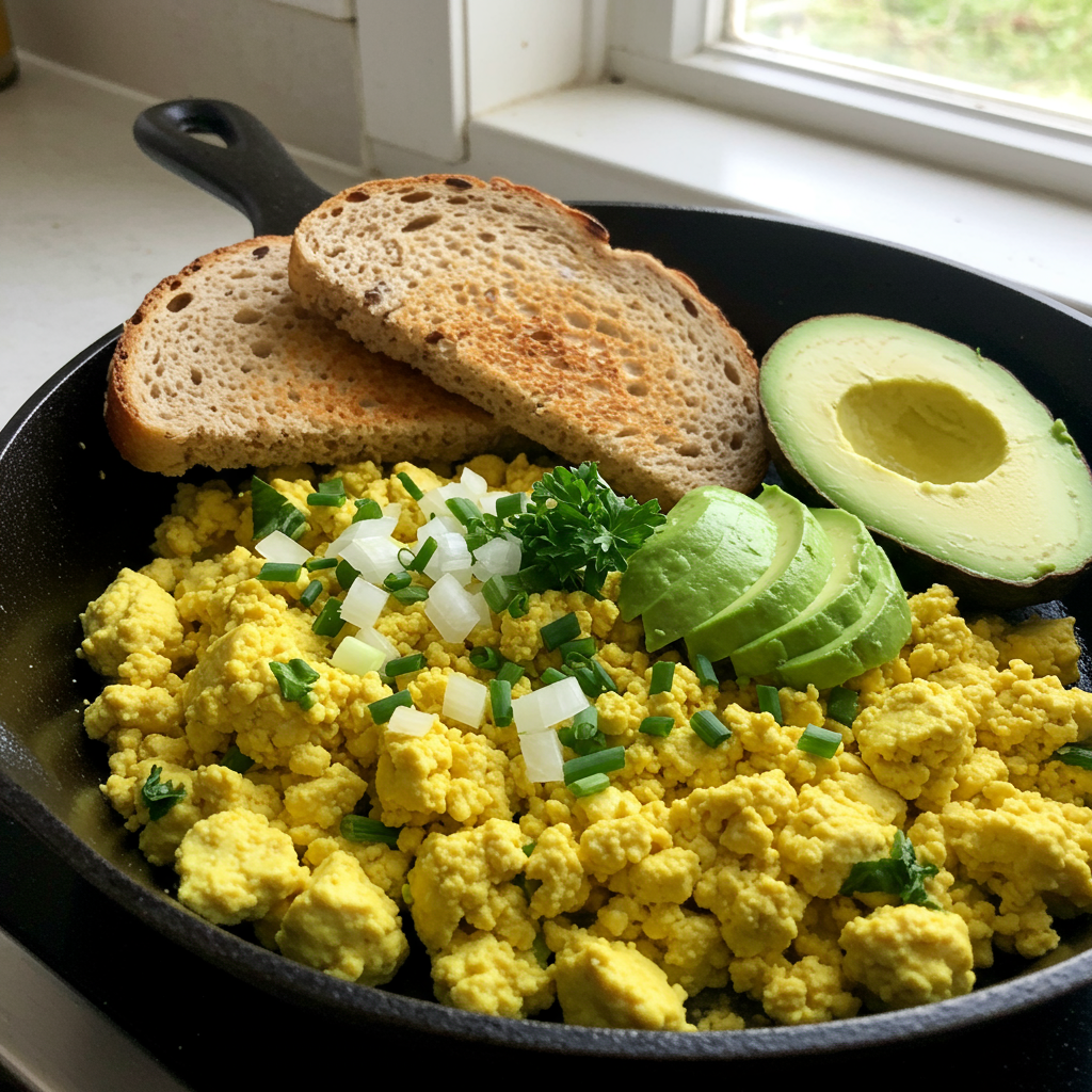 1. Tofu Revuelto Estilo “Huevo”