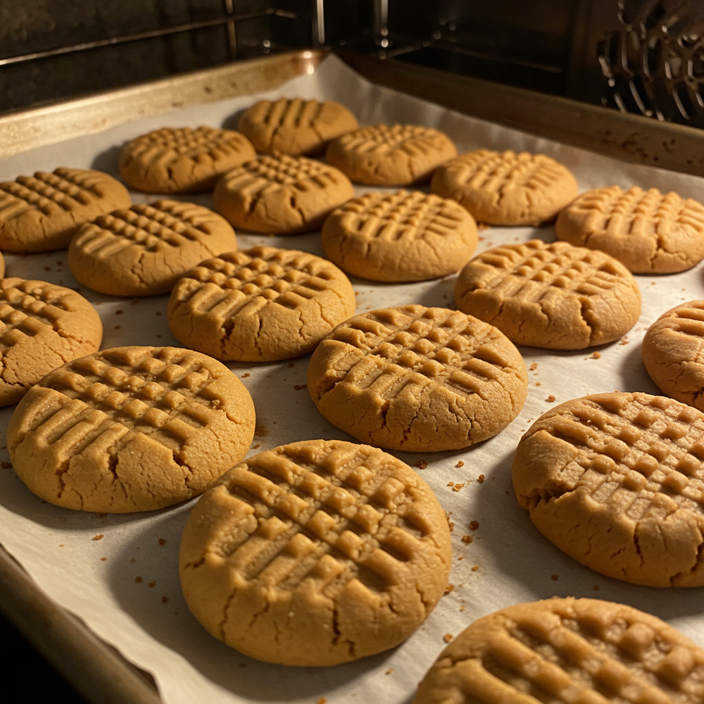 3. Galletas de Mantequilla de Cacahuete