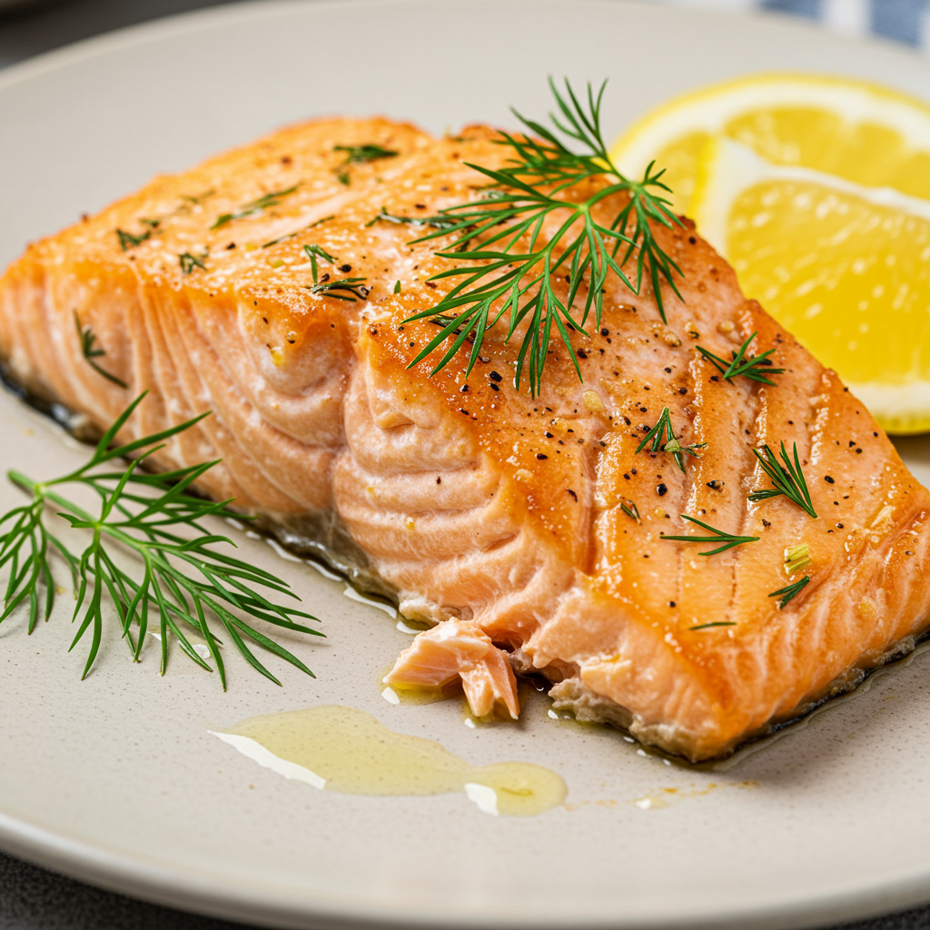 3. Salmón Tierno con Limón y Eneldo