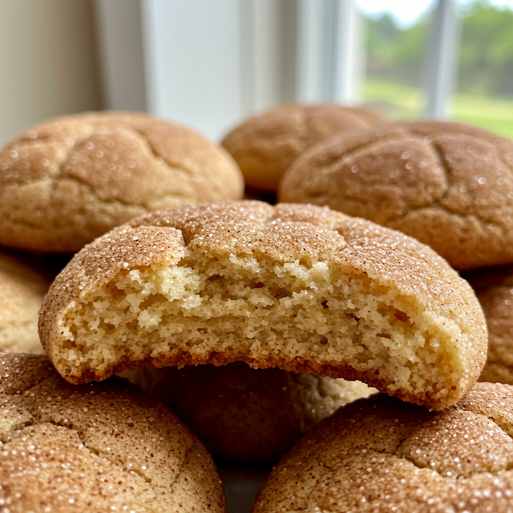 4. Galletas “Snickerdoodles” (Canela y Azúcar)
