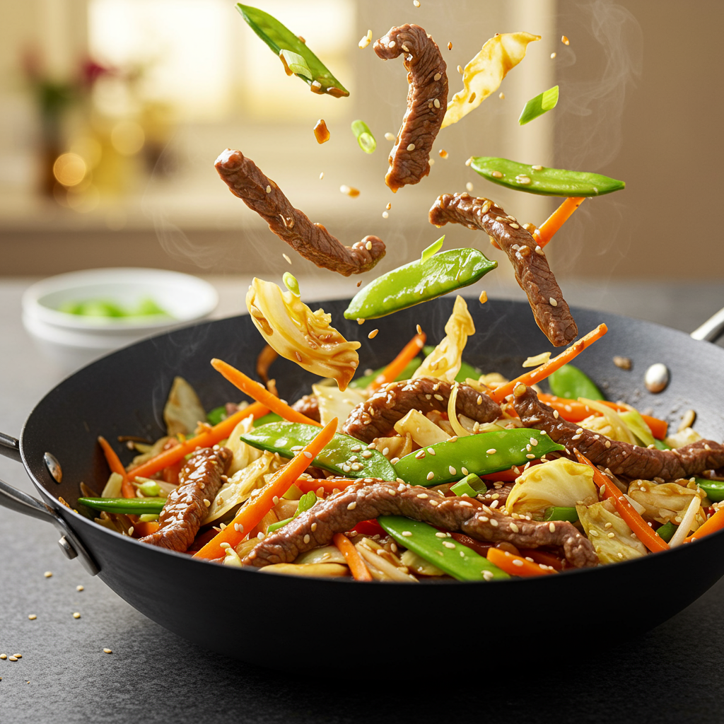 4. Salteado de Carne de Res y Repollo