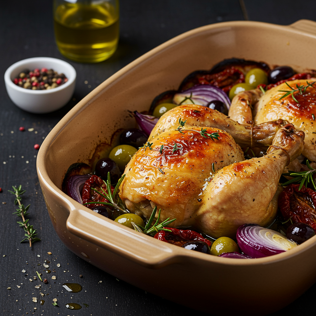 5. Sabor a Vacaciones: Pollo al Horno Estilo Mediterráneo
