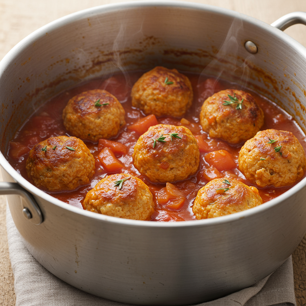 6. Albóndigas de Merluza en Salsa de Tomate