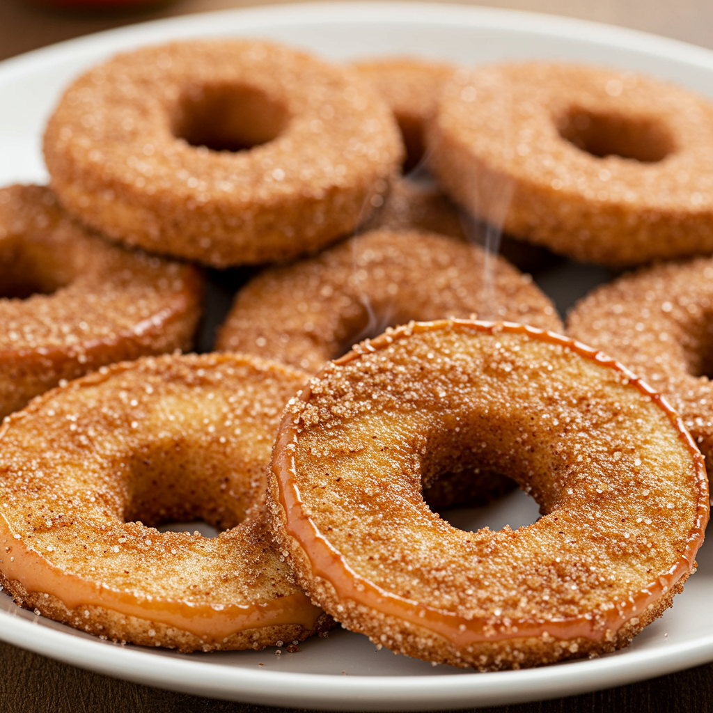 7. “Donuts” de Manzana con Canela