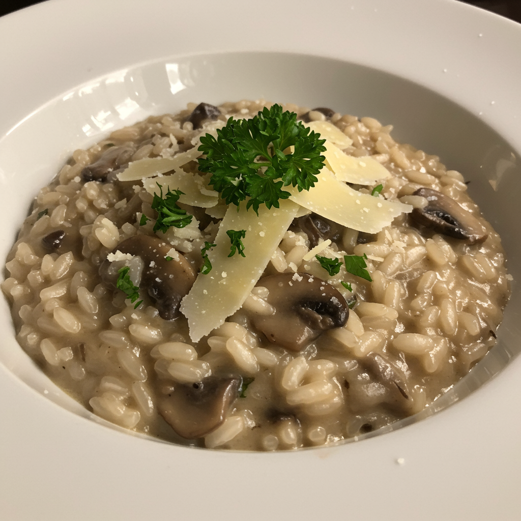 7. Risotto de Champiñones