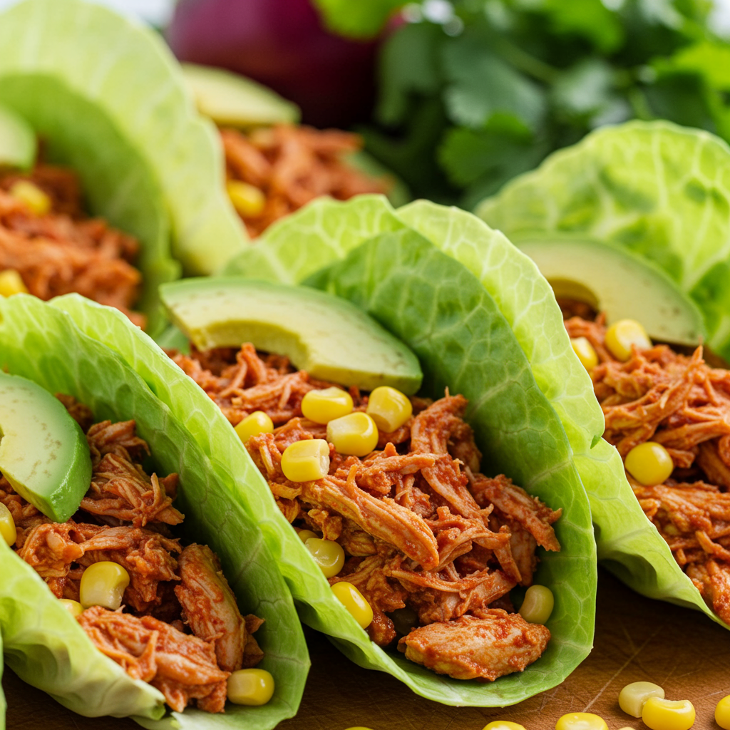 7. Tacos de Repollo Picante con Pollo