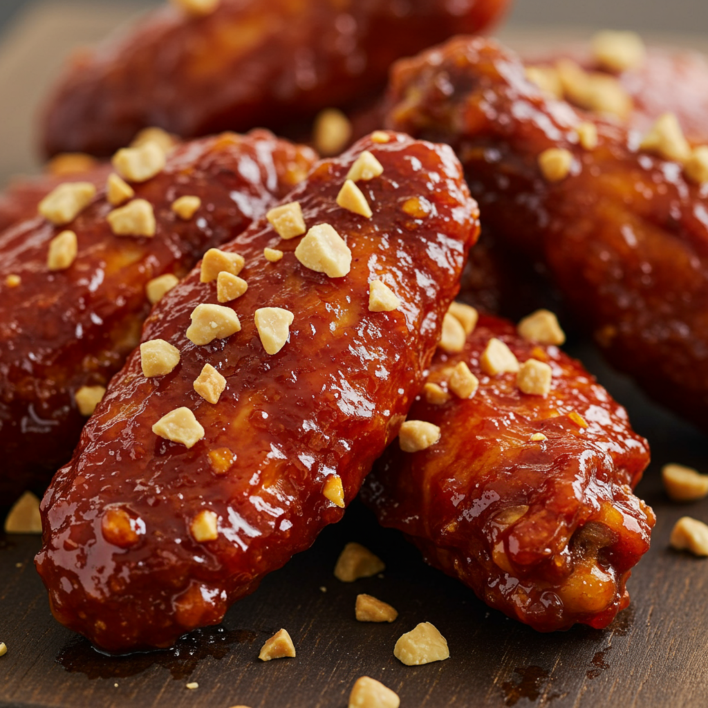 8. Alitas Coreanas Gochujang Pegajosas