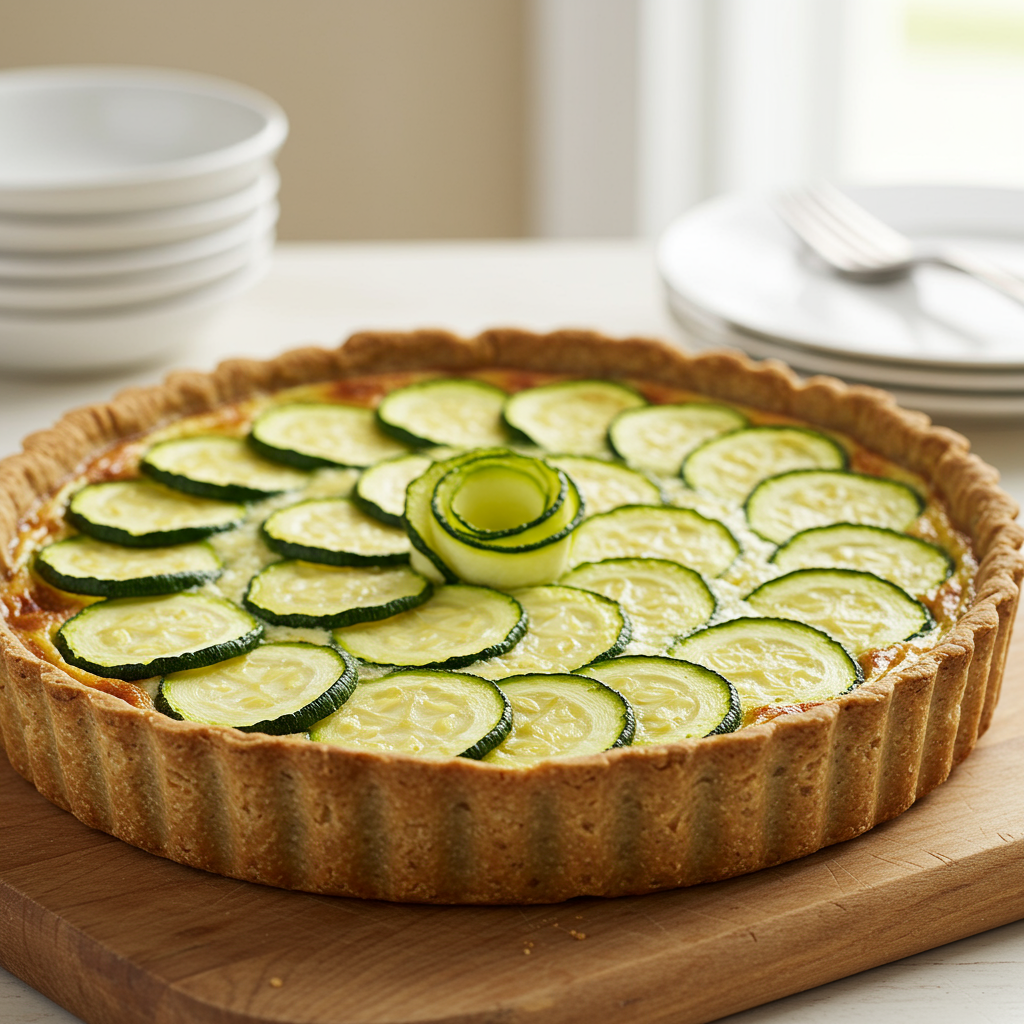 8. Quiche de Calabacín y Queso de Cabra