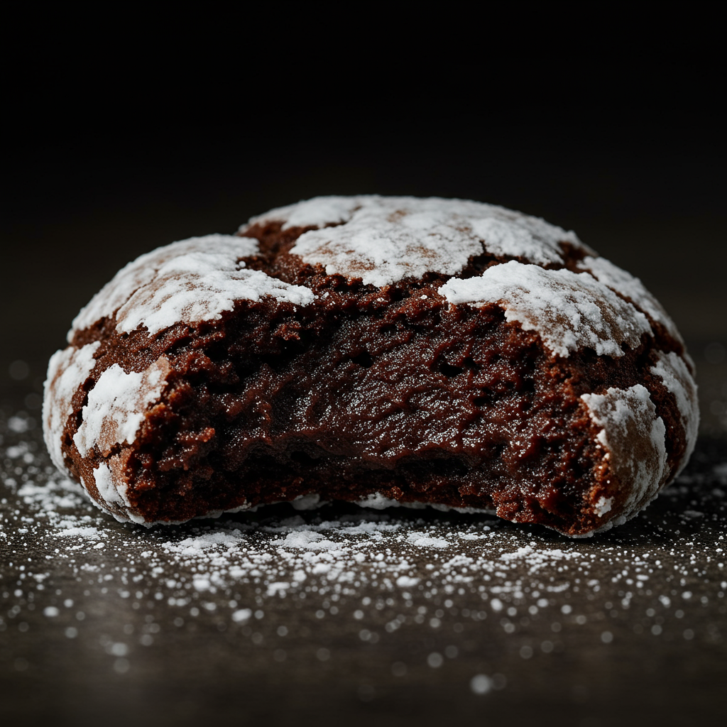 9. Galletas “Crinkle” de Chocolate