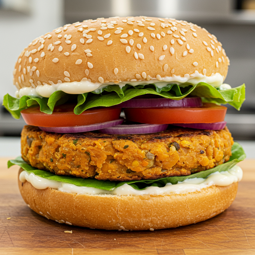 9. Hamburguesas Vegetarianas de Boniato y Garbanzos