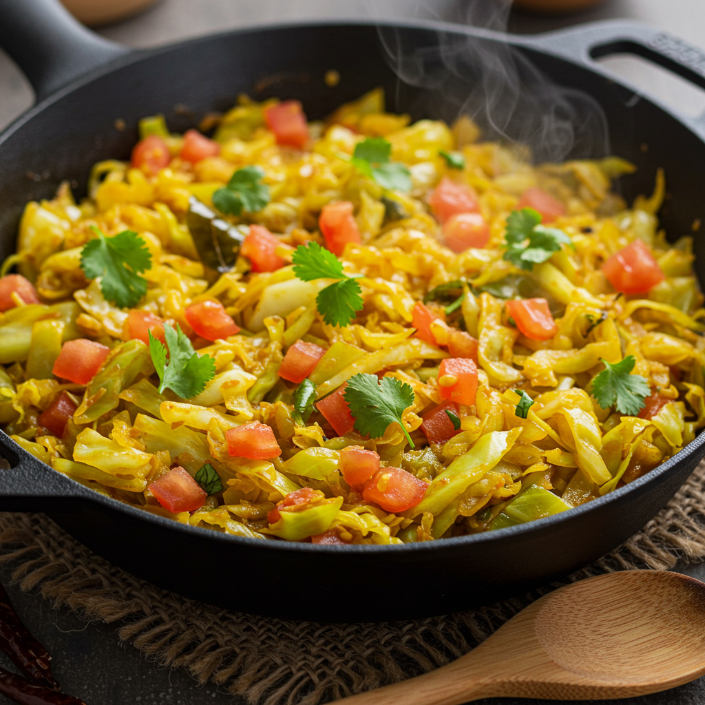 9. Repollo Estilo Indio (Sabzi)