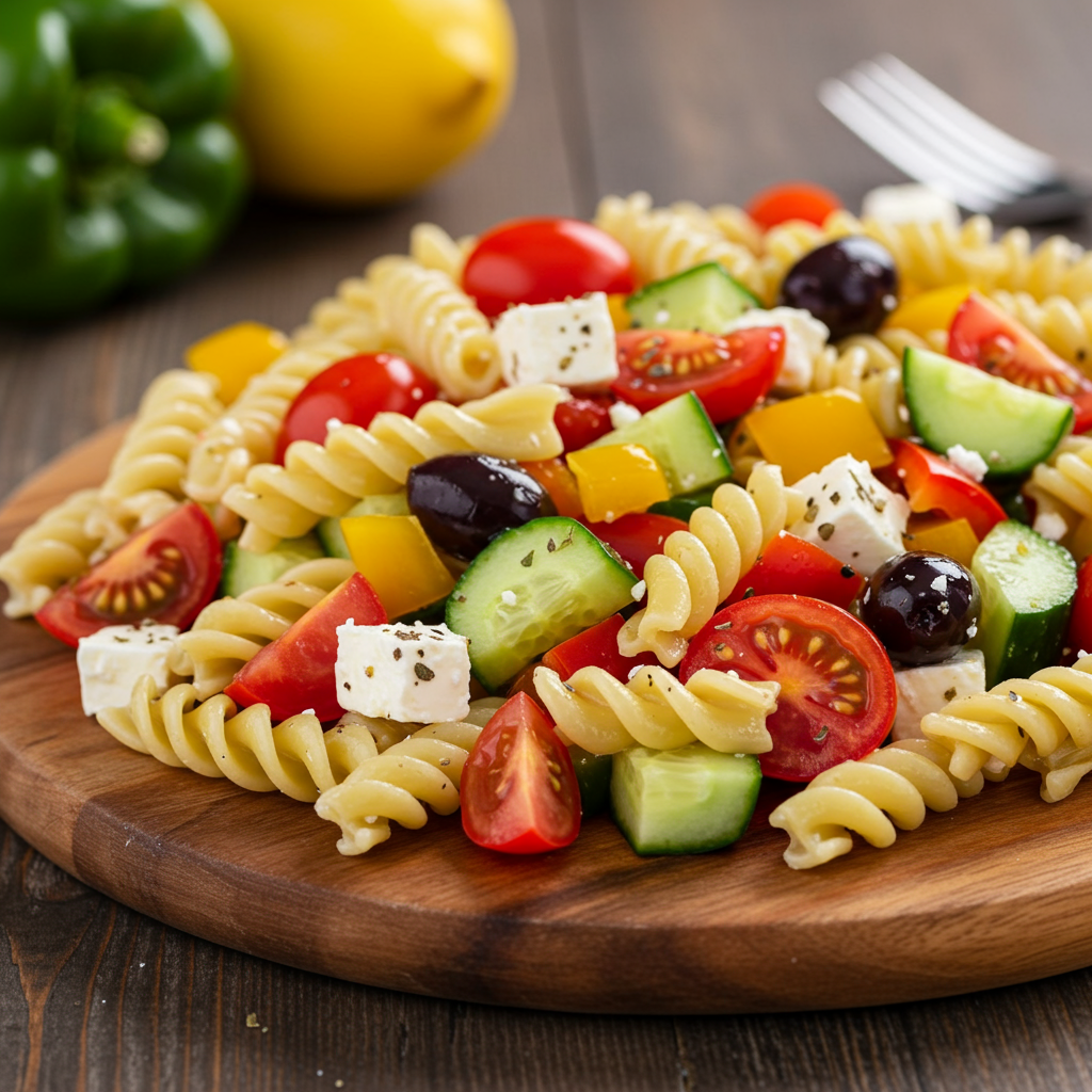 10. Ensalada de Pasta Griega