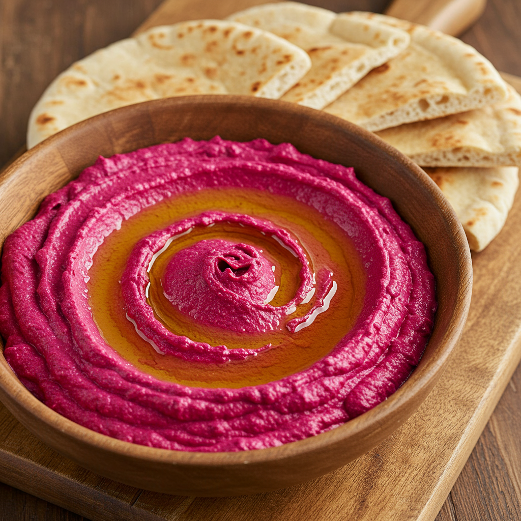 10. Hummus de Remolacha Asada
