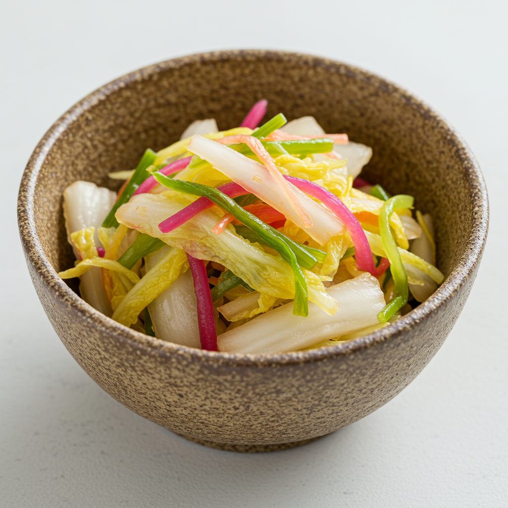 10. Repollo Encurtido Estilo Japonés (Tsukemono)