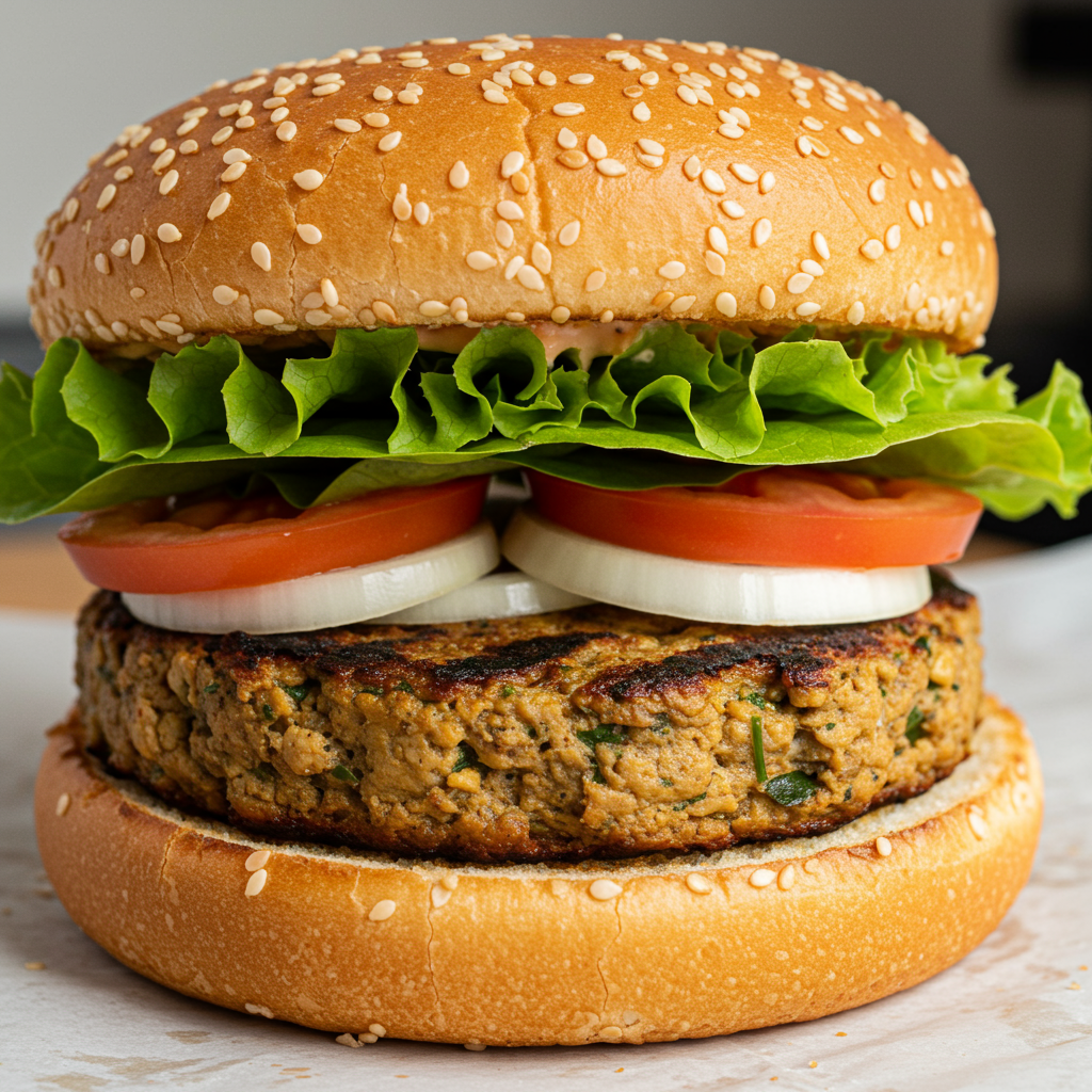 11. Hamburguesas de Tofu y Champiñones