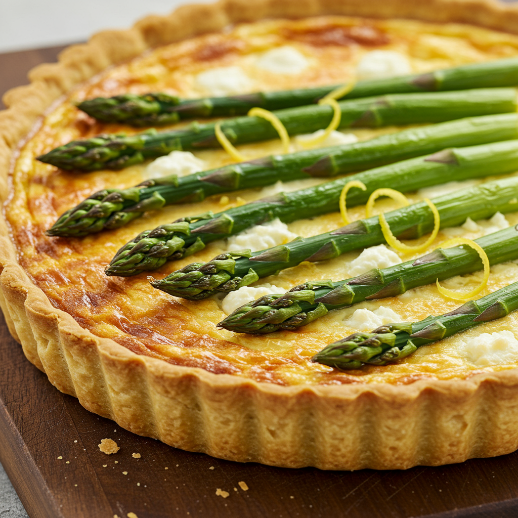 14. Quiche de Espárragos y Limón