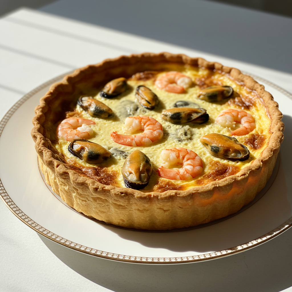 20. Quiche de Marisco (Gambas y Mejillones)