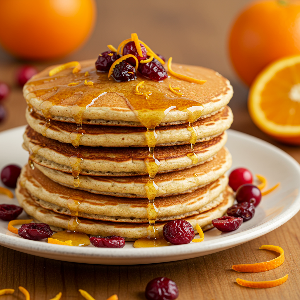 20. Tortitas de Naranja y Arándanos Rojos