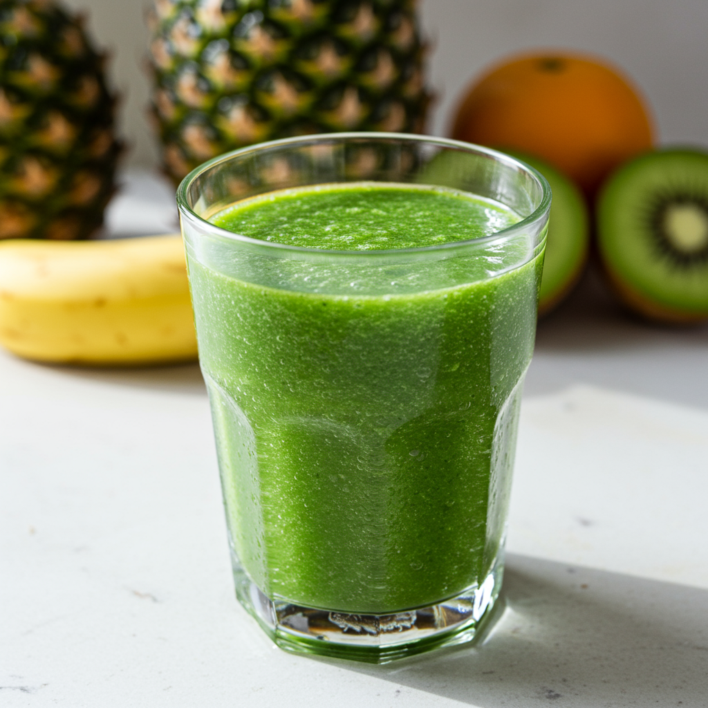 21. Batido Verde Energizante con Acelgas