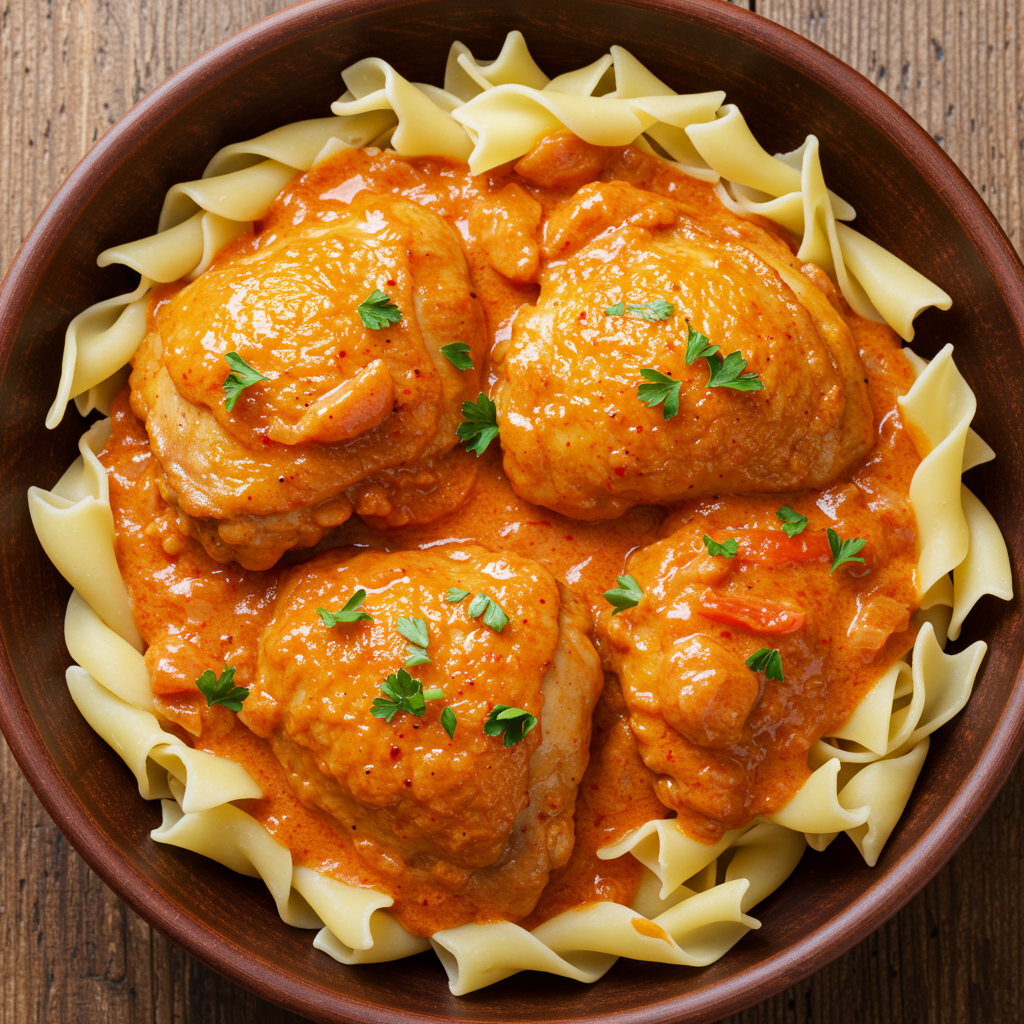 21. Muslitos de Pollo al Pimentón (Estilo Húngaro)