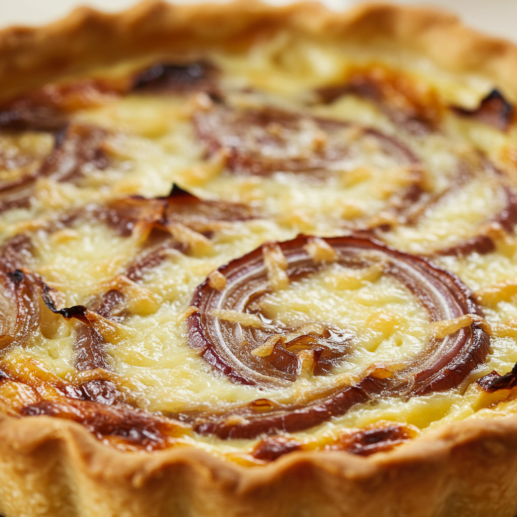21. Quiche de Cebolla Caramelizada y Gruyère
