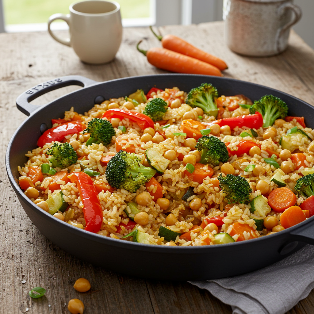 23. Arroz al Horno con Verduras y Garbanzos