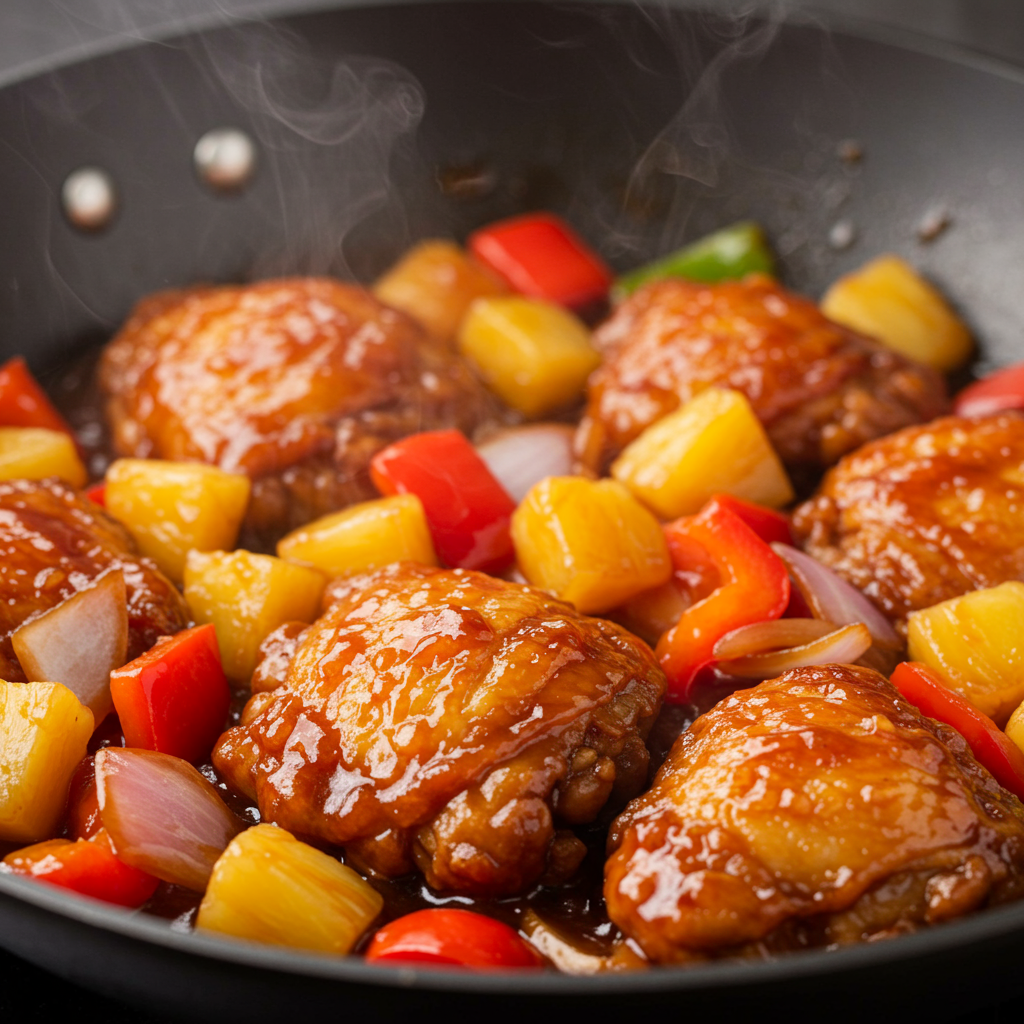 24. Muslitos de Pollo Agridulces Estilo Chino